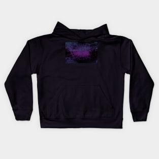 purple halloween sparkly spiderweb pattern - goth Kids Hoodie